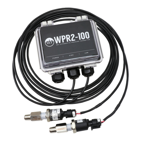 aci WPR2 Series Installation and operation instructions