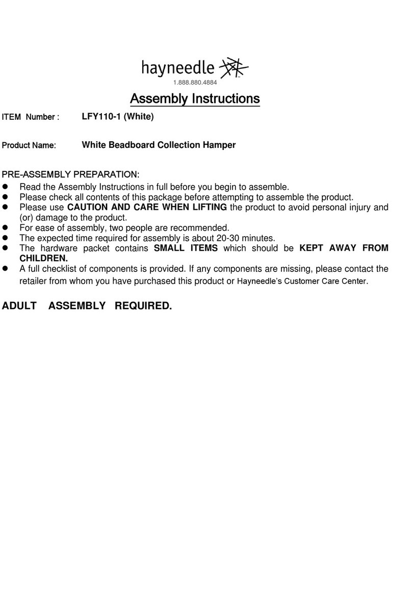 hayneedle LFY110-1 Assembly instructions