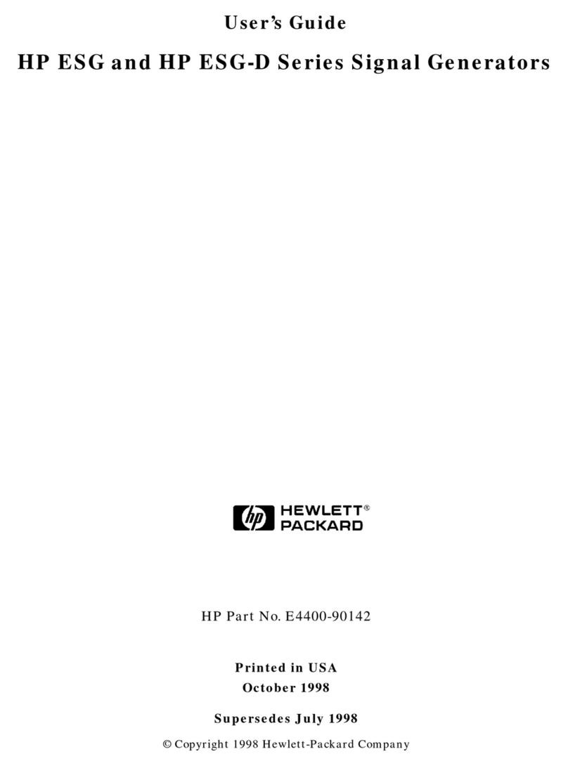 HP ESG Series User manual