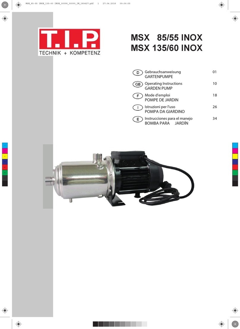 T.I.P. MSX 85/55 INOX User manual