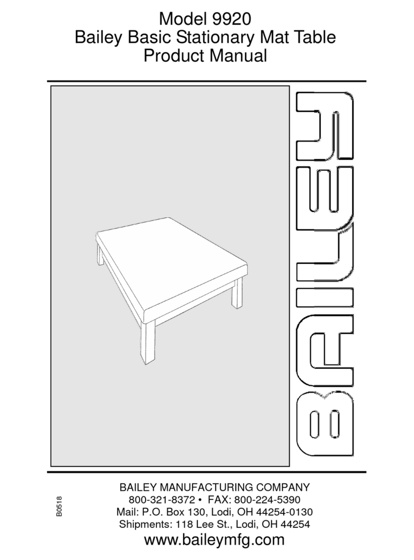 Bailey 9920 Product manua