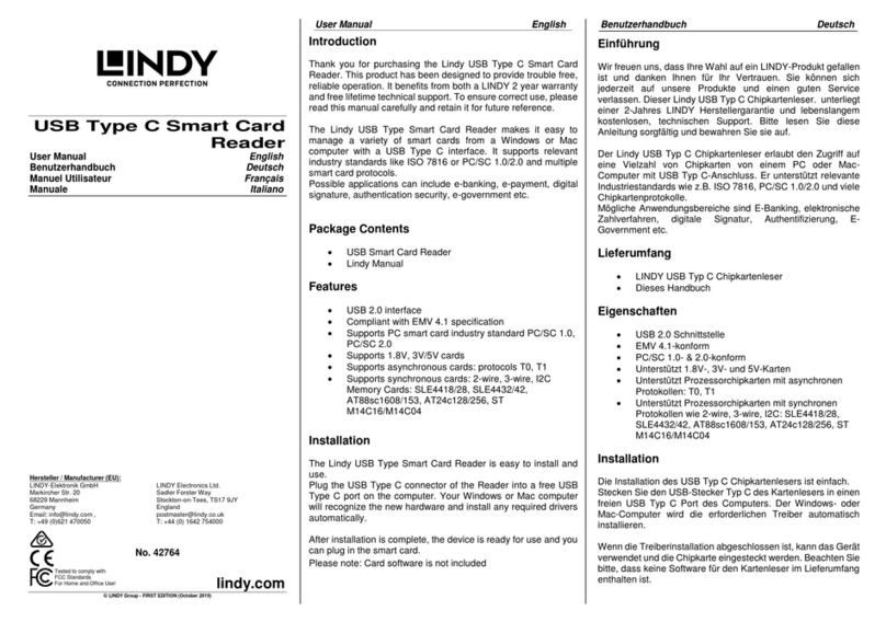 Lindy 42764 User manual