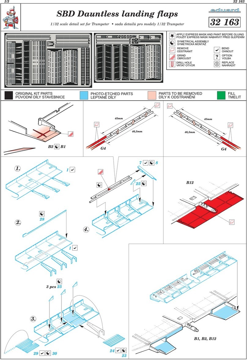 Eduard 32 163 instruction sheet