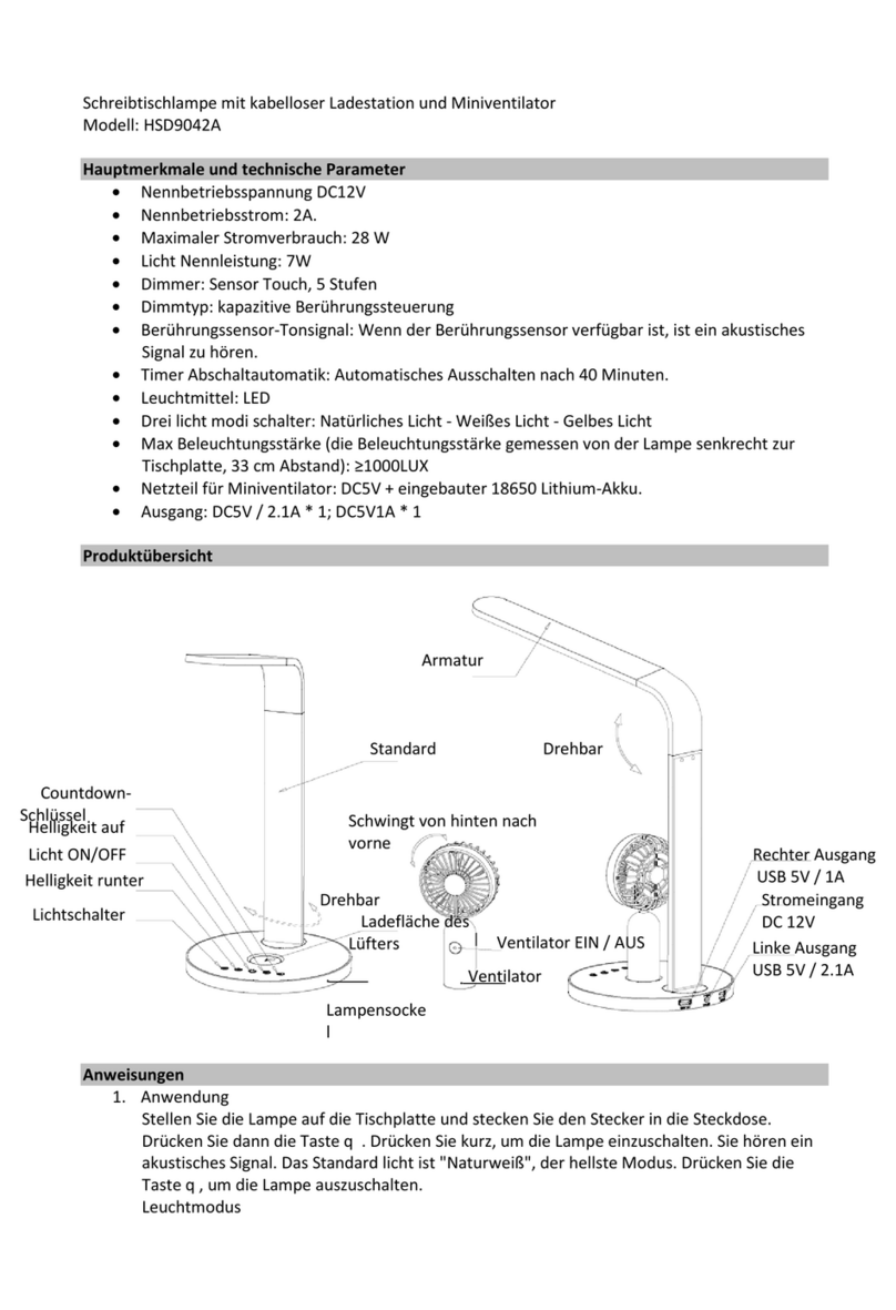 Salora HSD9042A quick start guide