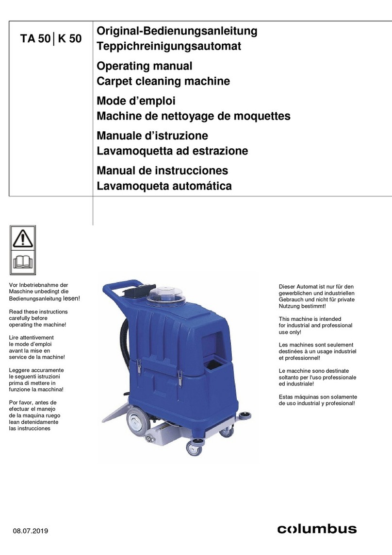 Columbus TA 50 operating manual