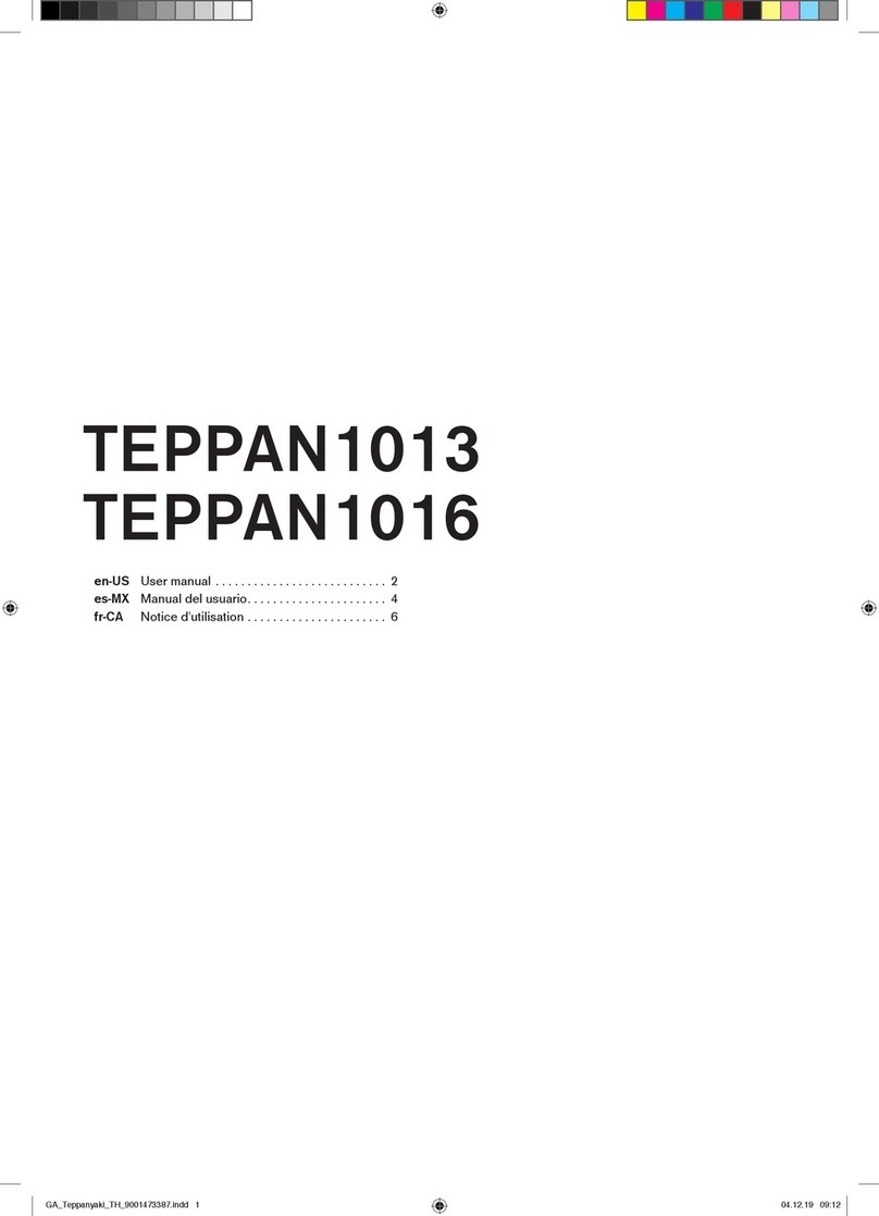 Thermador TEPPAN1013 user manual