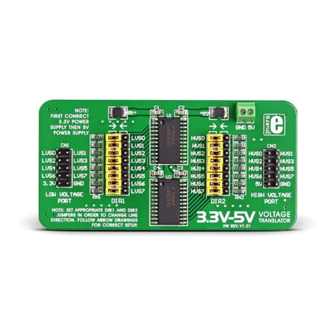 mikroElektronika 3.3V-5V VOLTAGE TRANSLATOR MIKROE-258 User manual