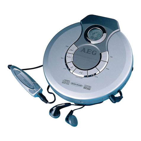 AEG ETV CDP 4202 MP3 Instruction manual & guarantee