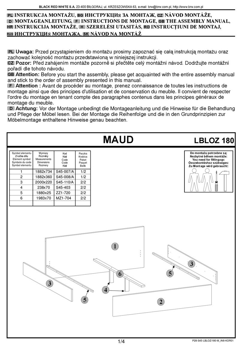 BLACK RED WHITE LBLOZ 180 Assembly manual
