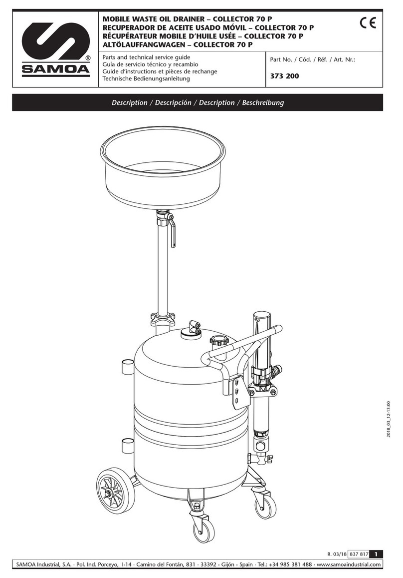 Samoa COLLECTOR 70 P Parts and technical service guide