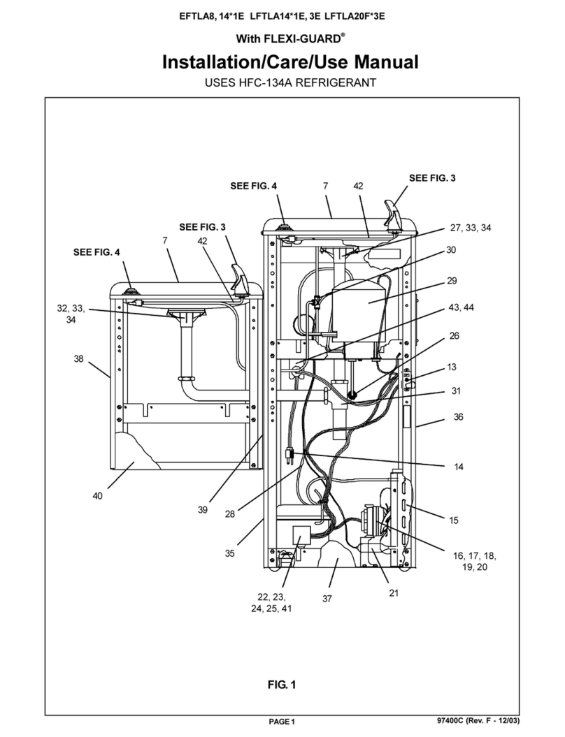 Drinking Fountain Doctor EFTLA8 1E Installation use and care manual