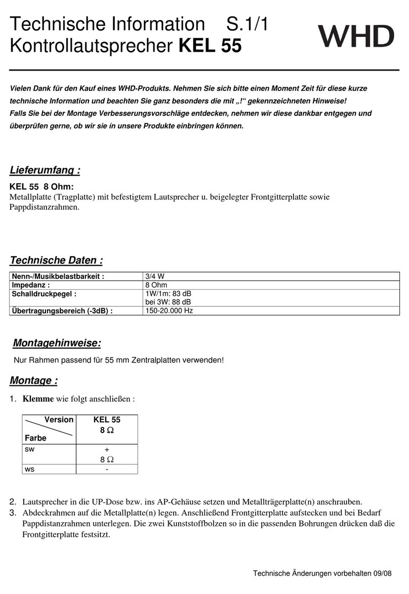 WHD KEL 55 Instruction manual