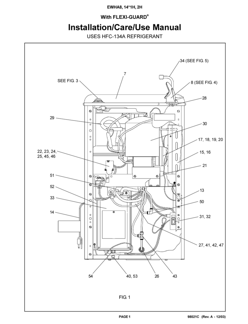 Drinking Fountain Doctor EWHA8 1H Installation use and care manual Drinking Fountain Doctor EWHA8 1H Installation use and care manual