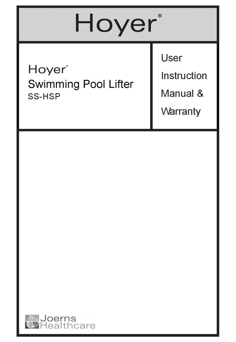 Joerns Healthcare Hoyer SS-HSP User instruction manual & warranty