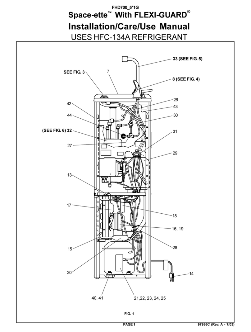 Drinking Fountain Doctor Space-ette FHD700 5 1G Installation use and care manual