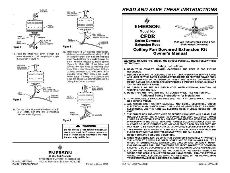 Emerson CFDR Series User manual