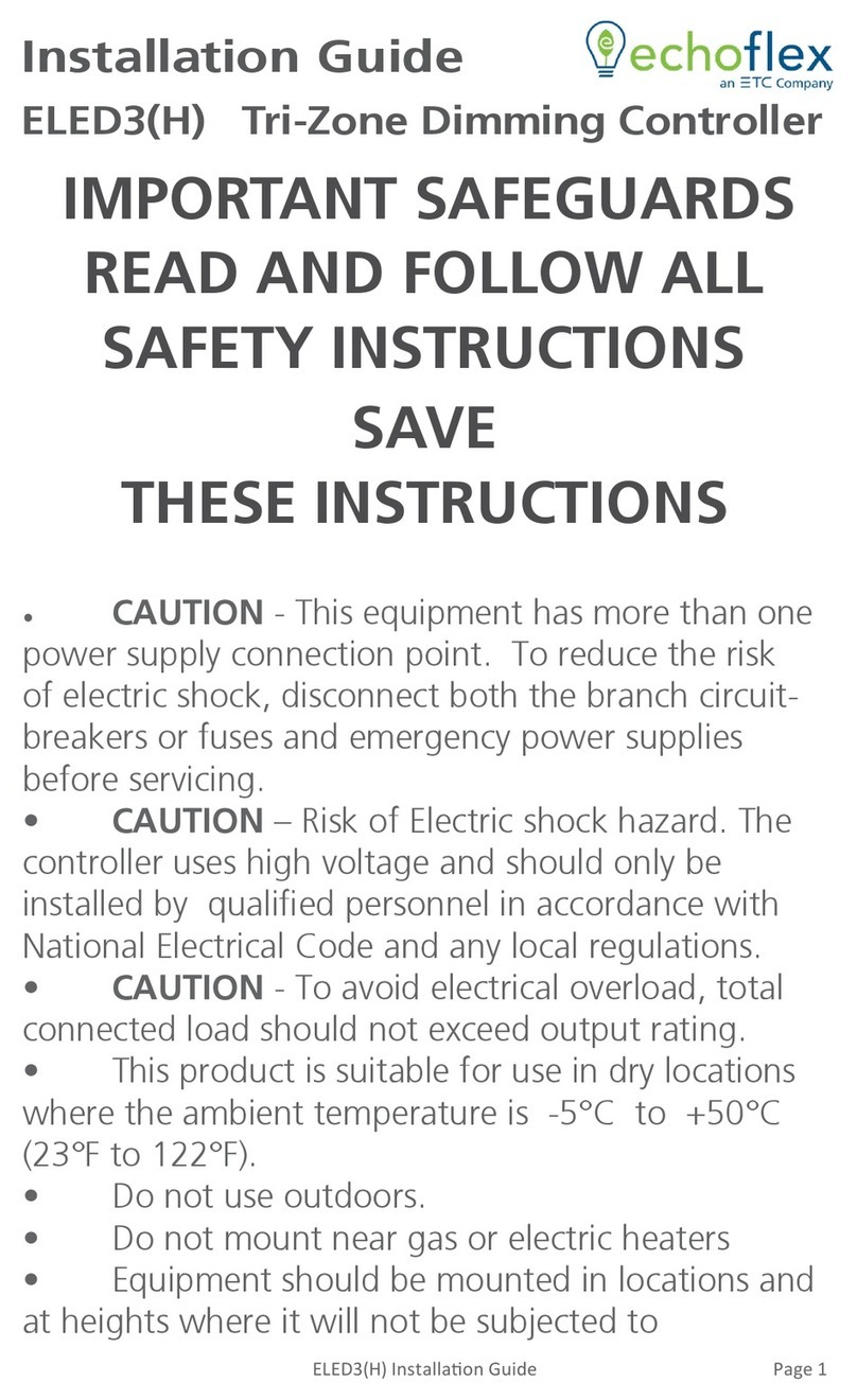 ETC Echoflex ELED3 User manual