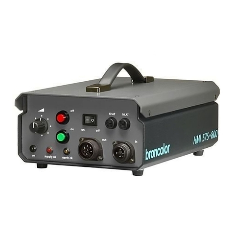 Broncolor HMI 575.800 operating instructions