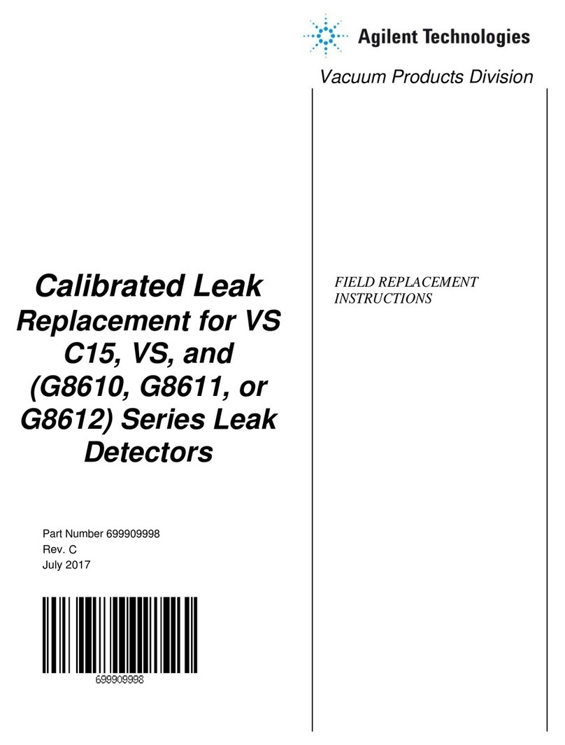 Agilent Technologies VS C15 Series Field Replacement Instructions
