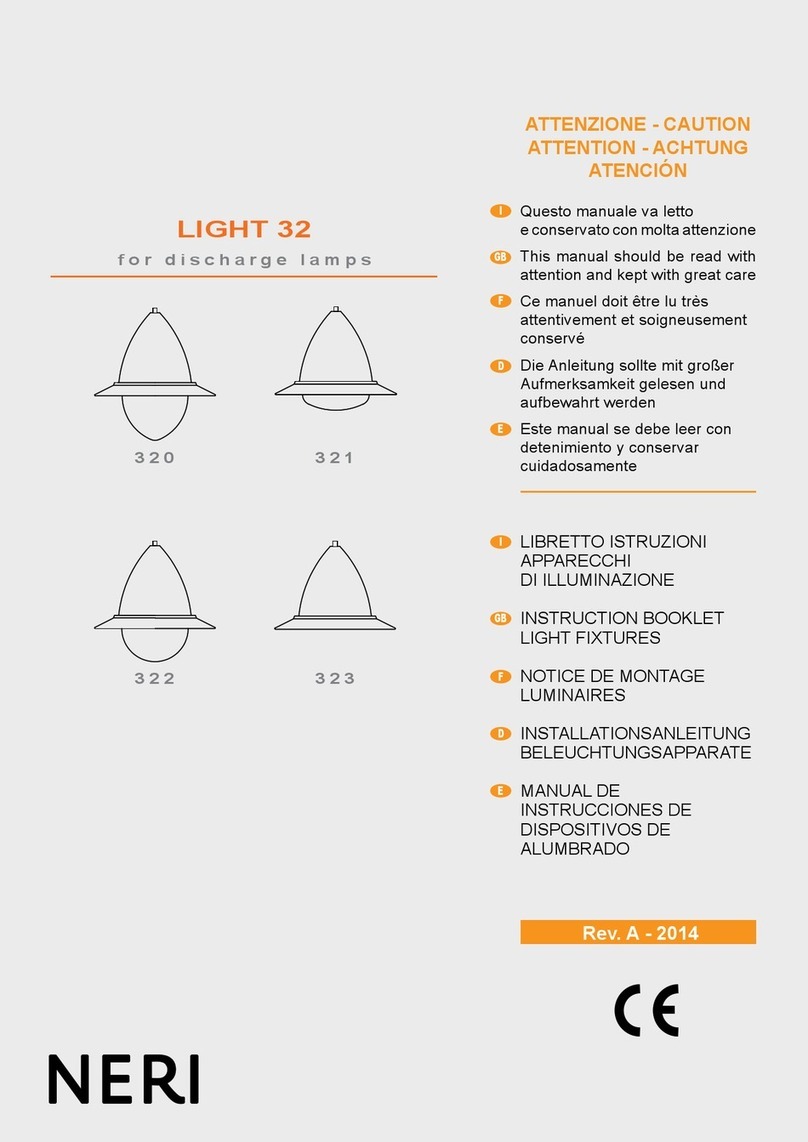 NERI LIGHT 32 Series Instruction booklet