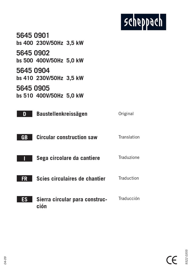 Scheppach bs 400 User manual