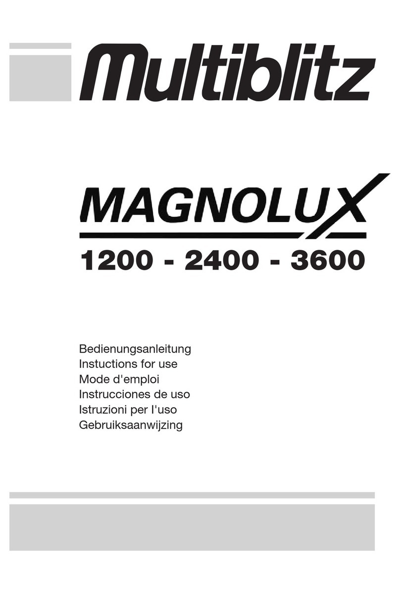 Multiblitz MAGNOLUX 1200 Instuctions for use Multiblitz MAGNOLUX 1200 Instuctions for use