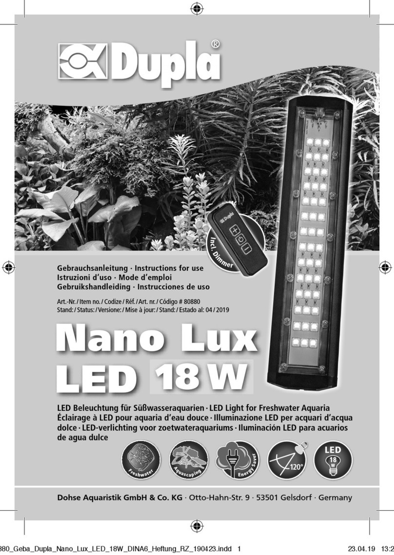 Dupla Nano Lux Instructions for use