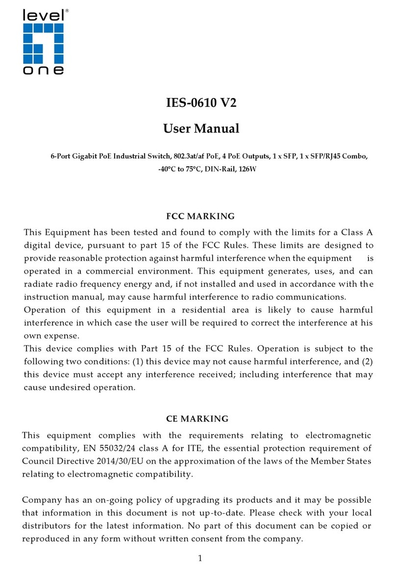 LevelOne IES-0610 V2 User manual