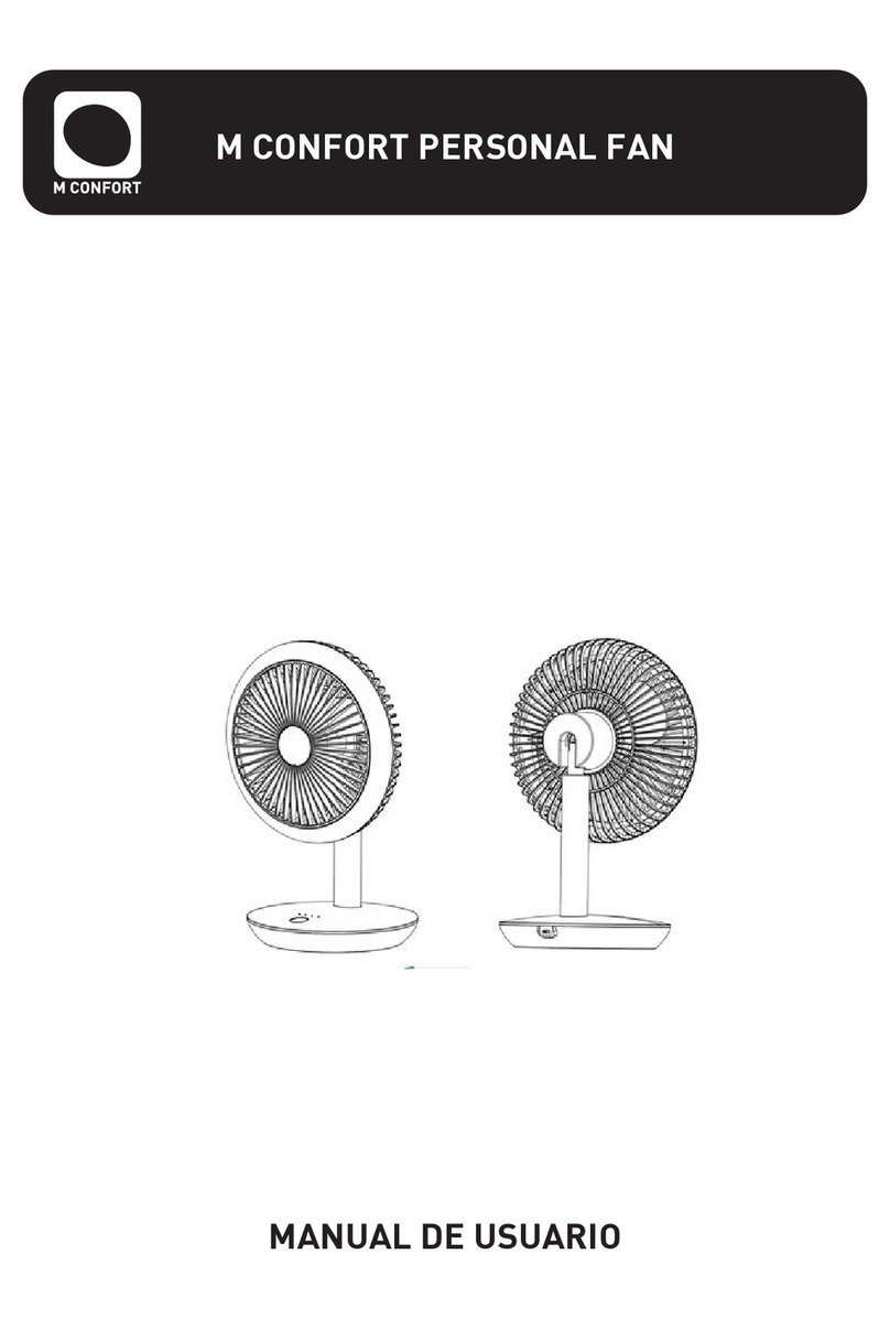M Confort PERSONAL FAN User manual