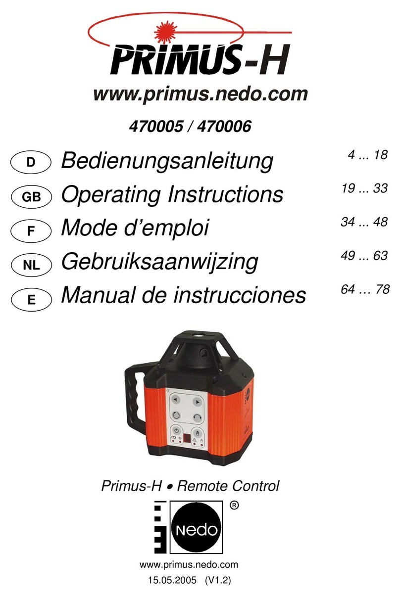 Nedo Primus-H 470005 User manual