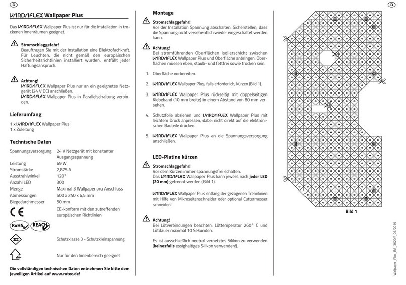 RUTEC WARDAFLEX Wallpaper Plus User manual