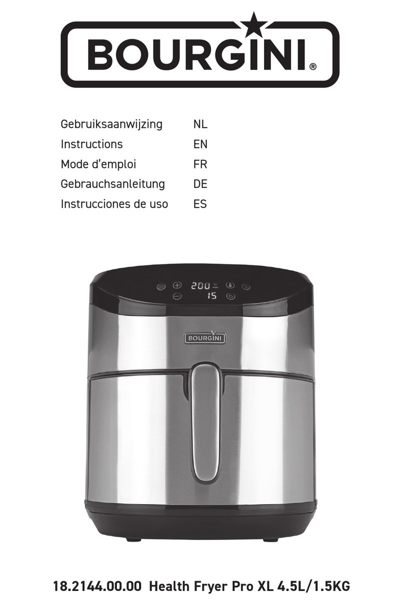 Bourgini Health Fryer Pro XL instructions