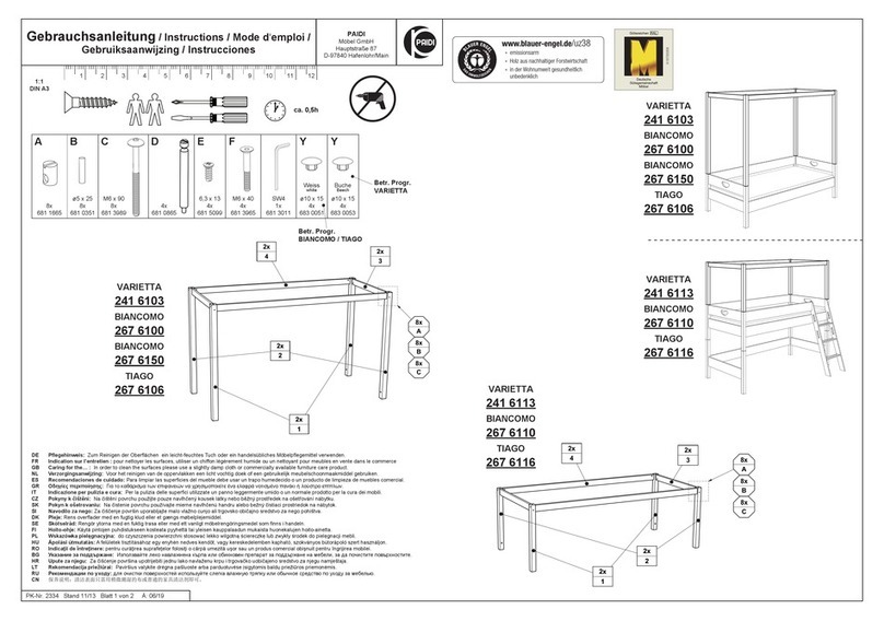 PAIDI VARIETTA instructions