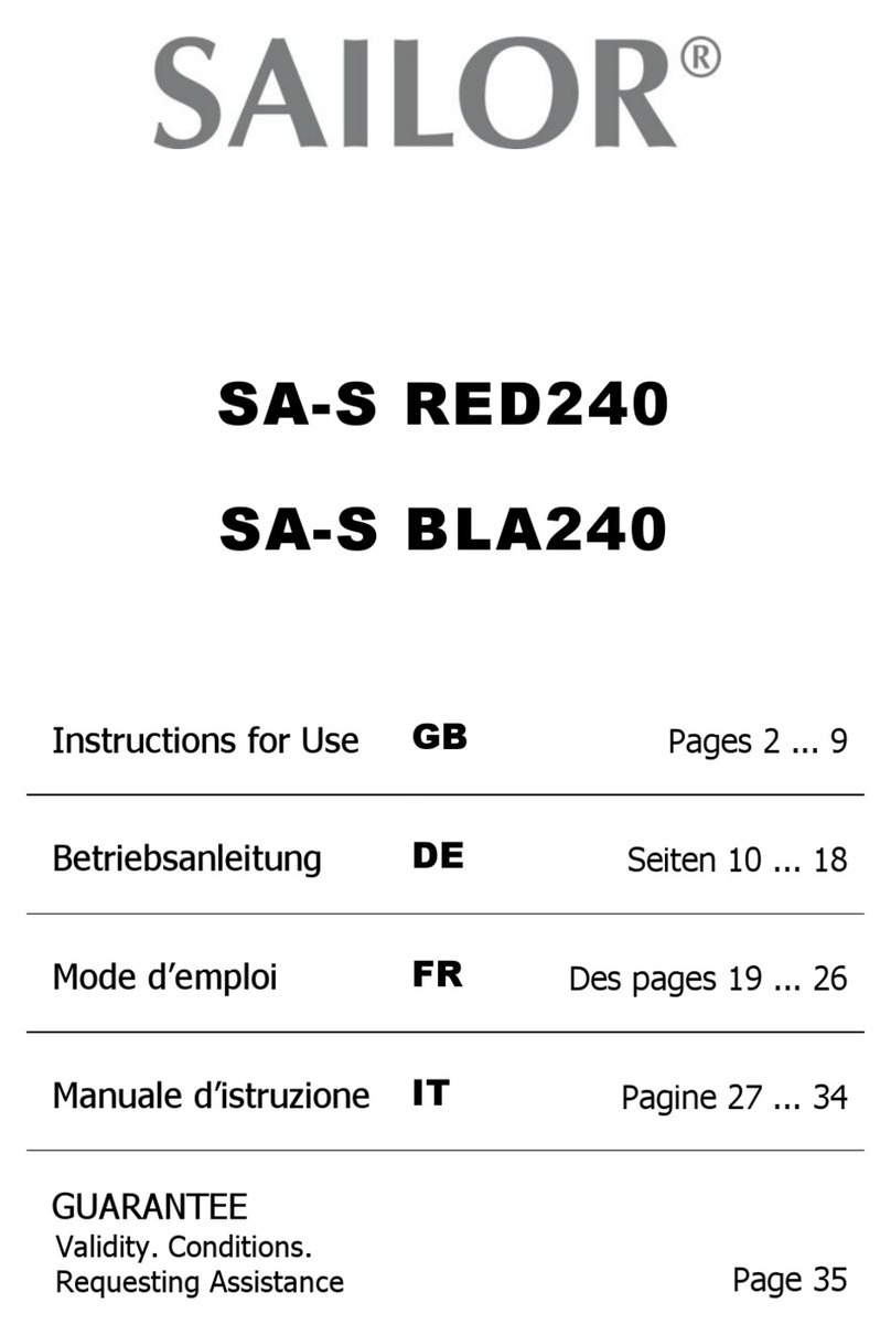 Sailor SA-S RED240 Instructions for use