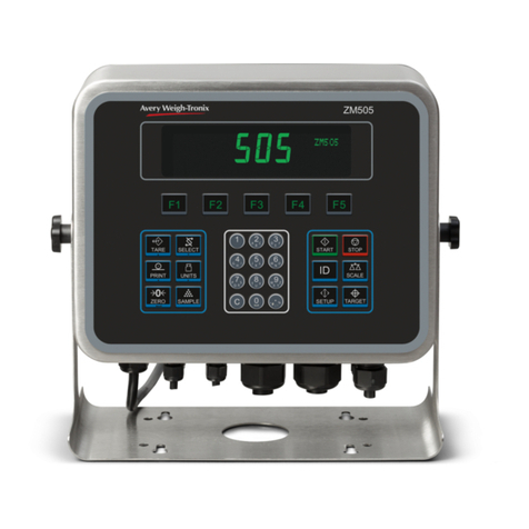 Avery Weigh-Tronix ZM505 User manual