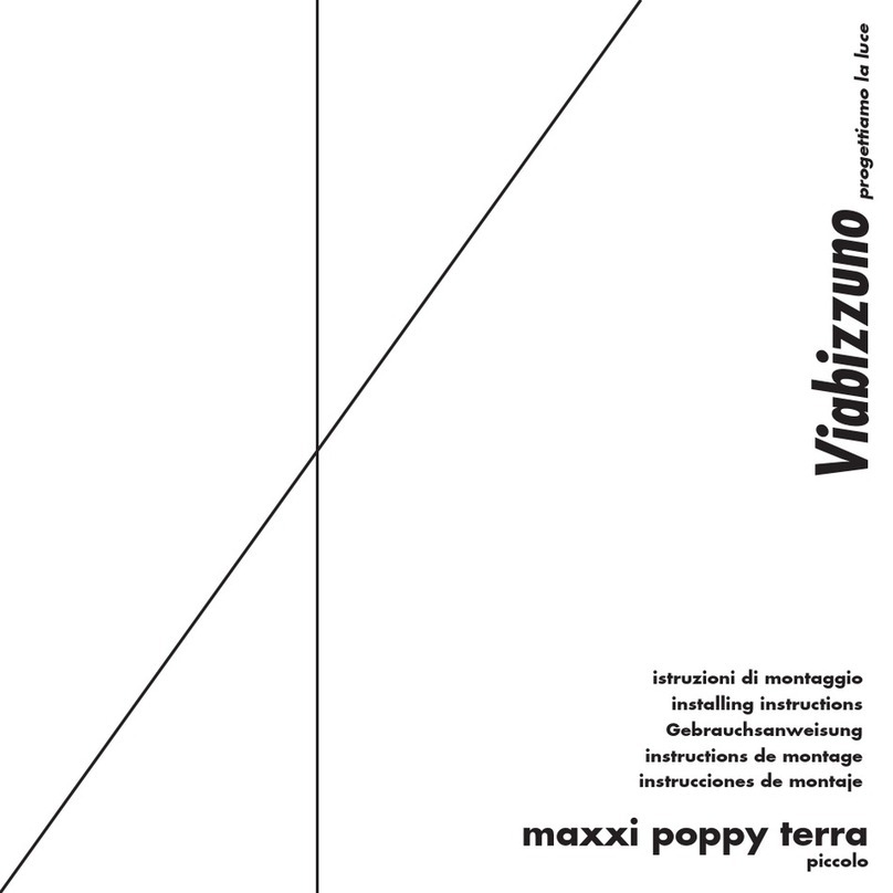 Viabizzuno maxxi poppy terra Instruction Manual