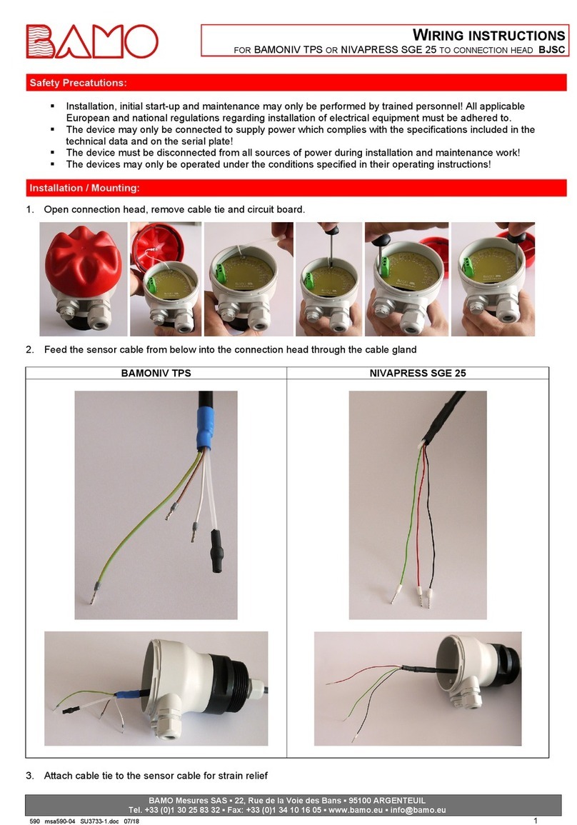 Bamo NIVAPRESS SGE 25 Wiring instructions