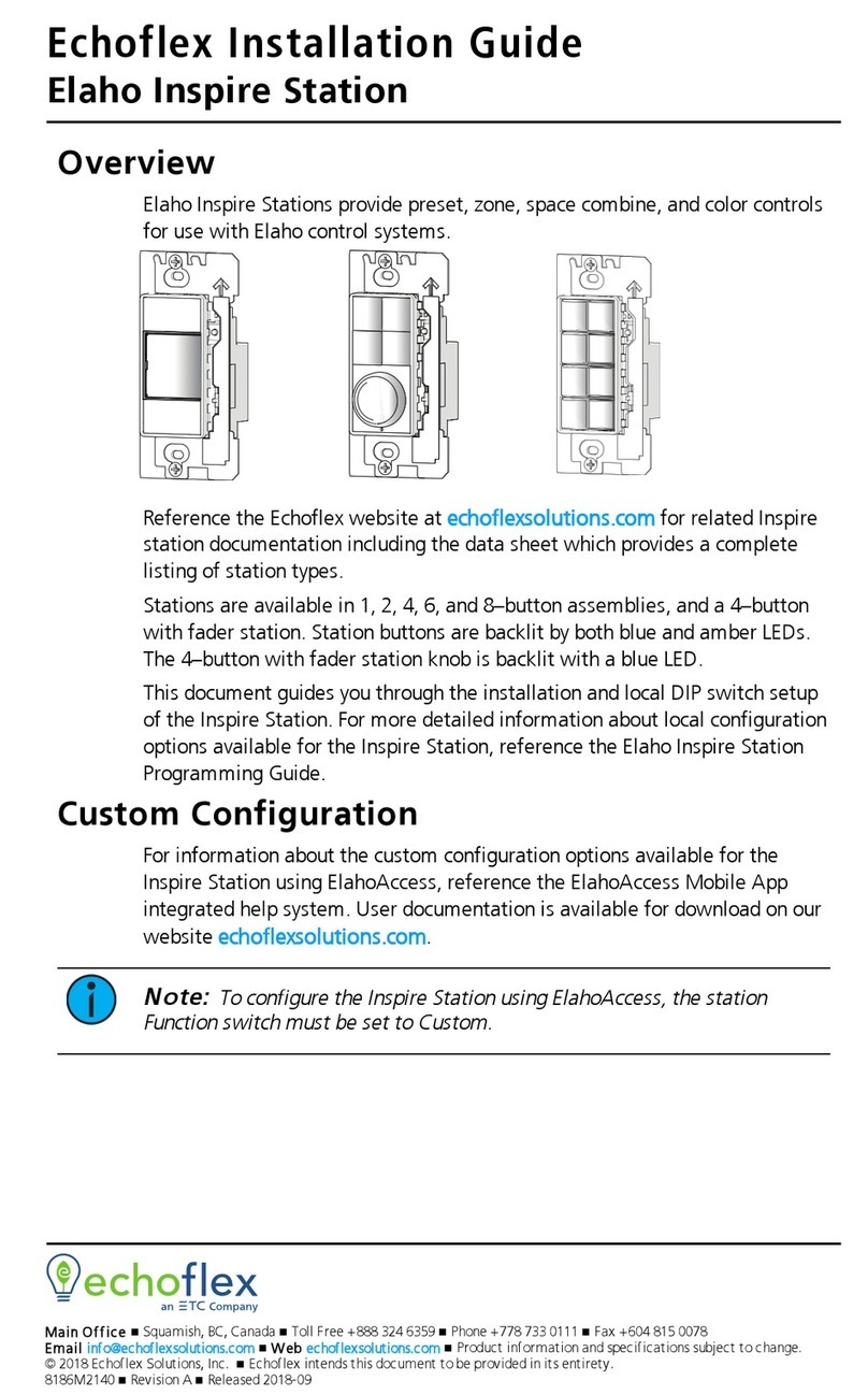 ETC Echoflex Elaho Inspire Station User manual