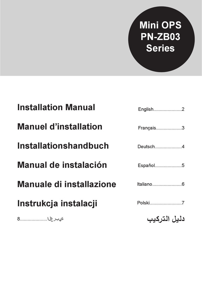 Sharp PN-ZB03PC User manual