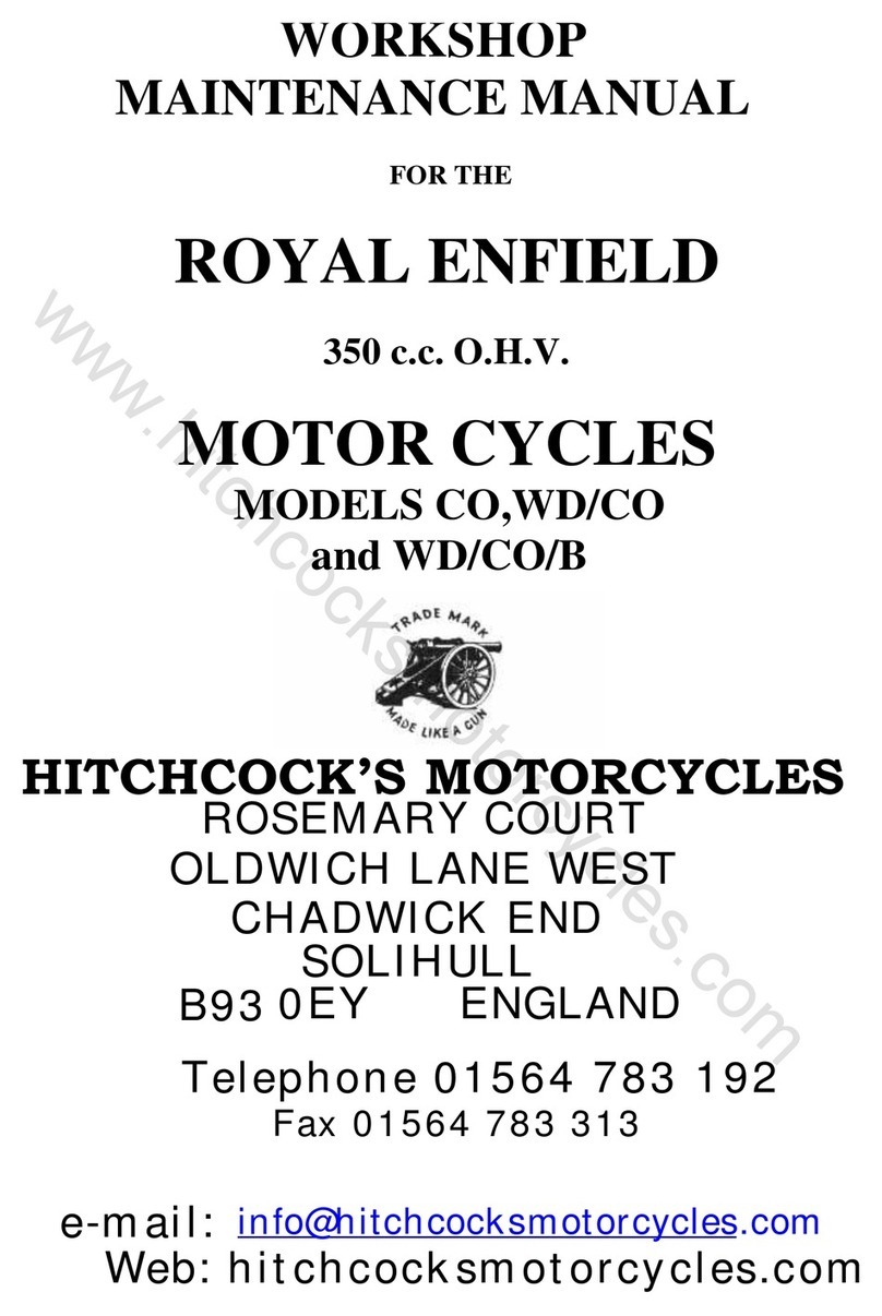 Royal Enfield CO WORKSHOP MAINTENANCE MANUAL