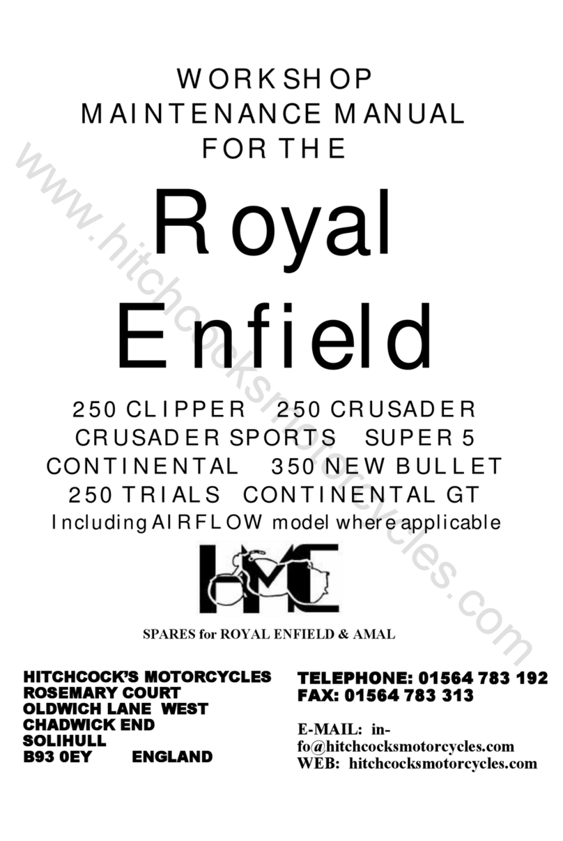Royal Enfield 250 CLIPPER User manual