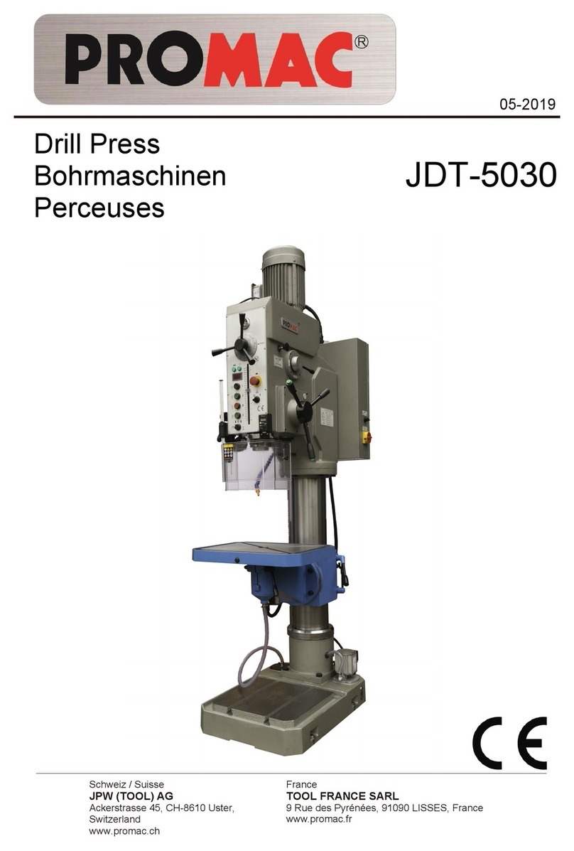Promac JDT-5030 Operation manual