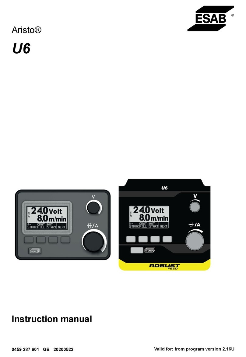 ESAB Aristo U6 instruction manual