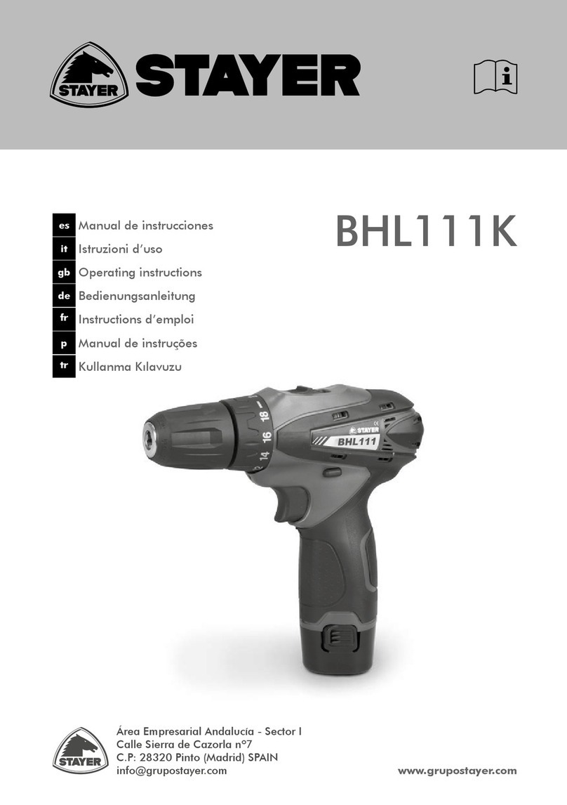 stayer BHL111K operating instructions