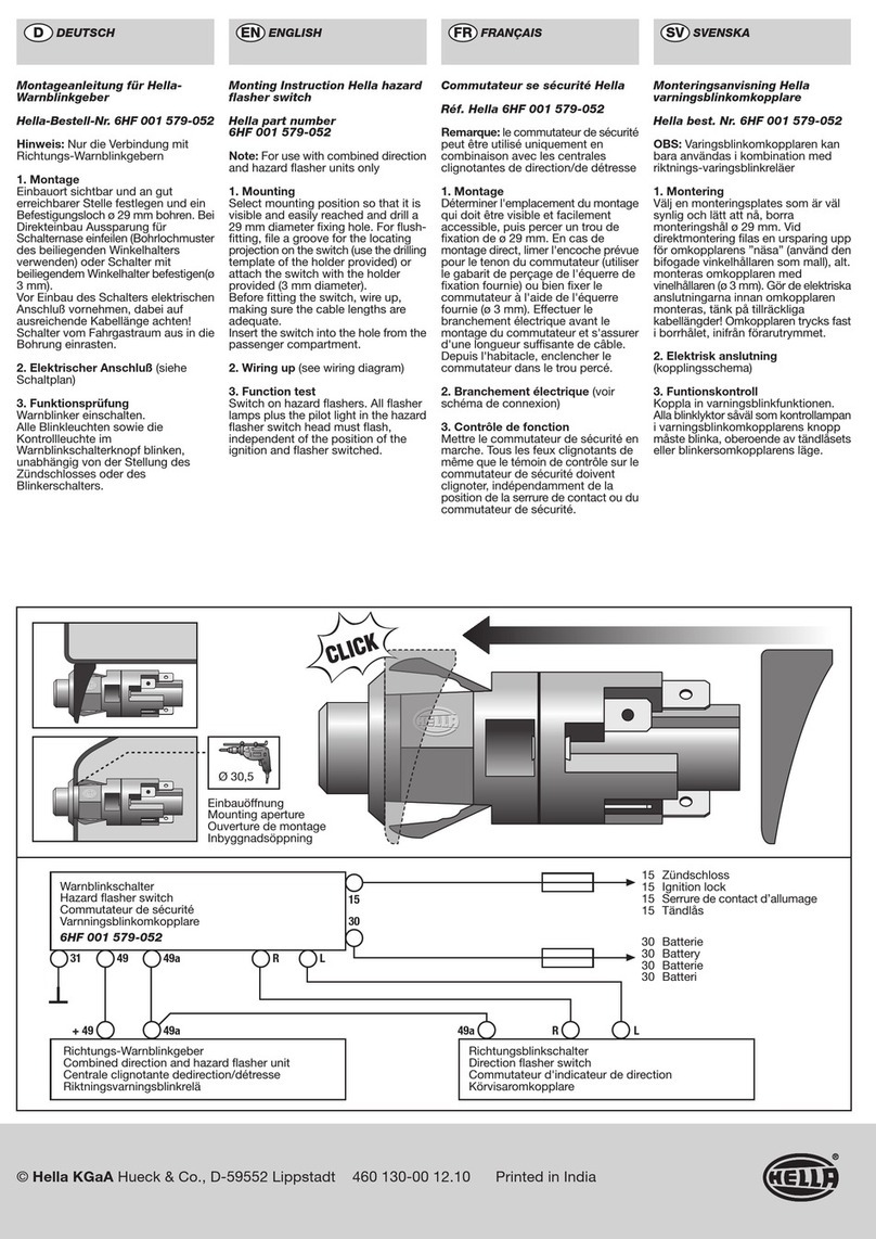 Hella 6HF 001 579-052 Mounting instruction