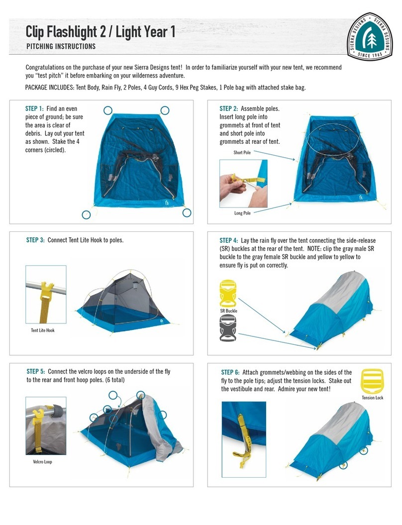 Sierra Designs Clip Flashlight 2 Pitching instructions