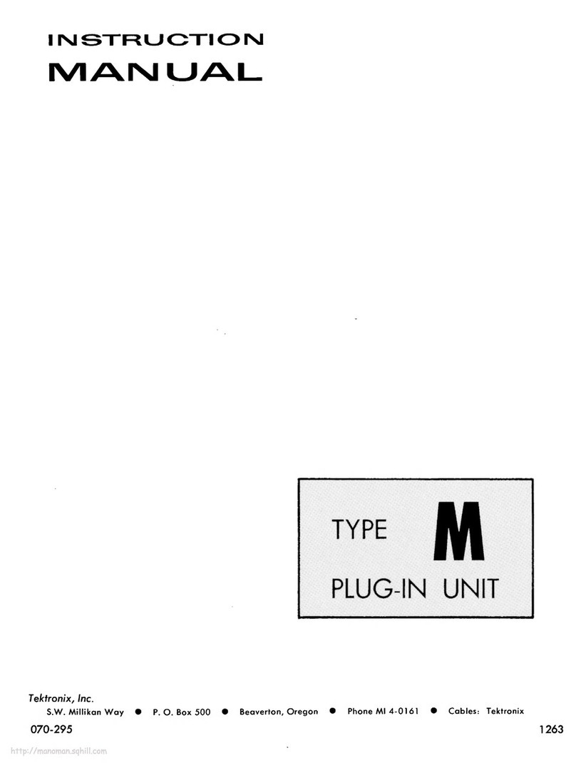 Tektronix M 581 Series User manual Tektronix M 581 Series User manual