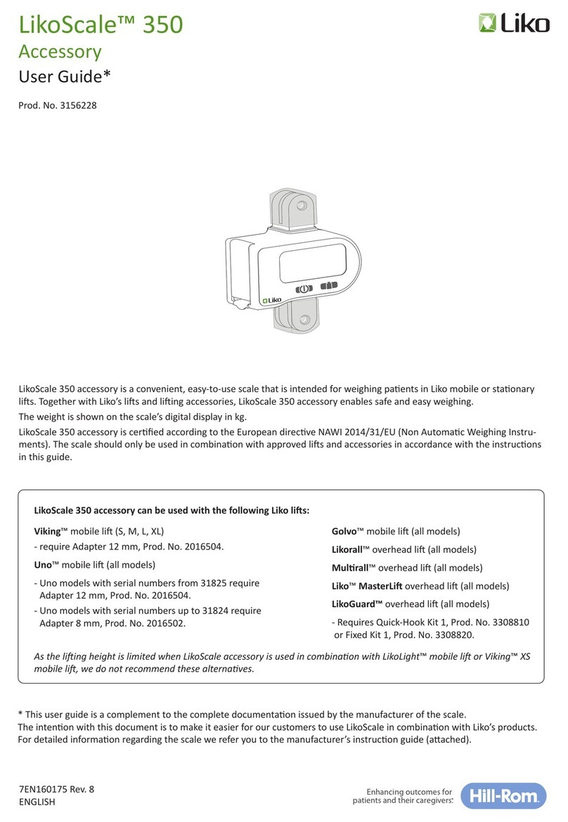 Liko LikoScale 350 User manual Liko LikoScale 350 User manual