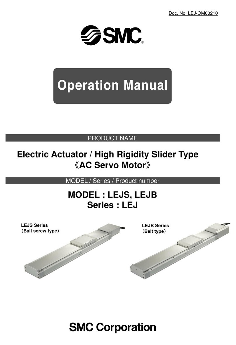 SMC Networks LEJ Series Operation manual