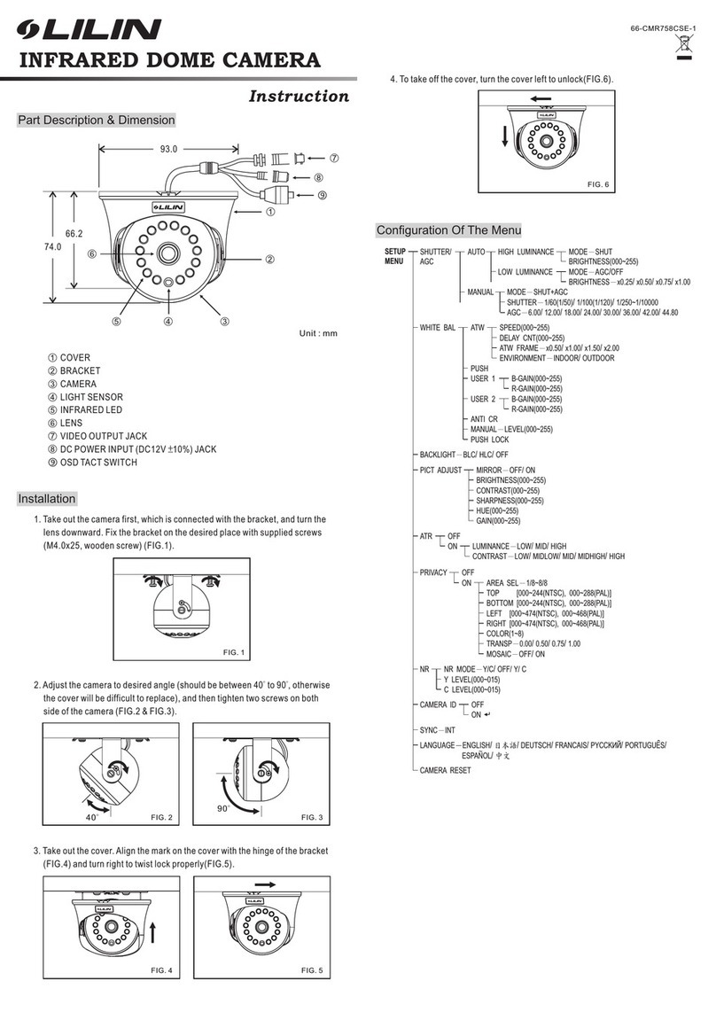 Lilin CMR7582N/P3.6 User manual